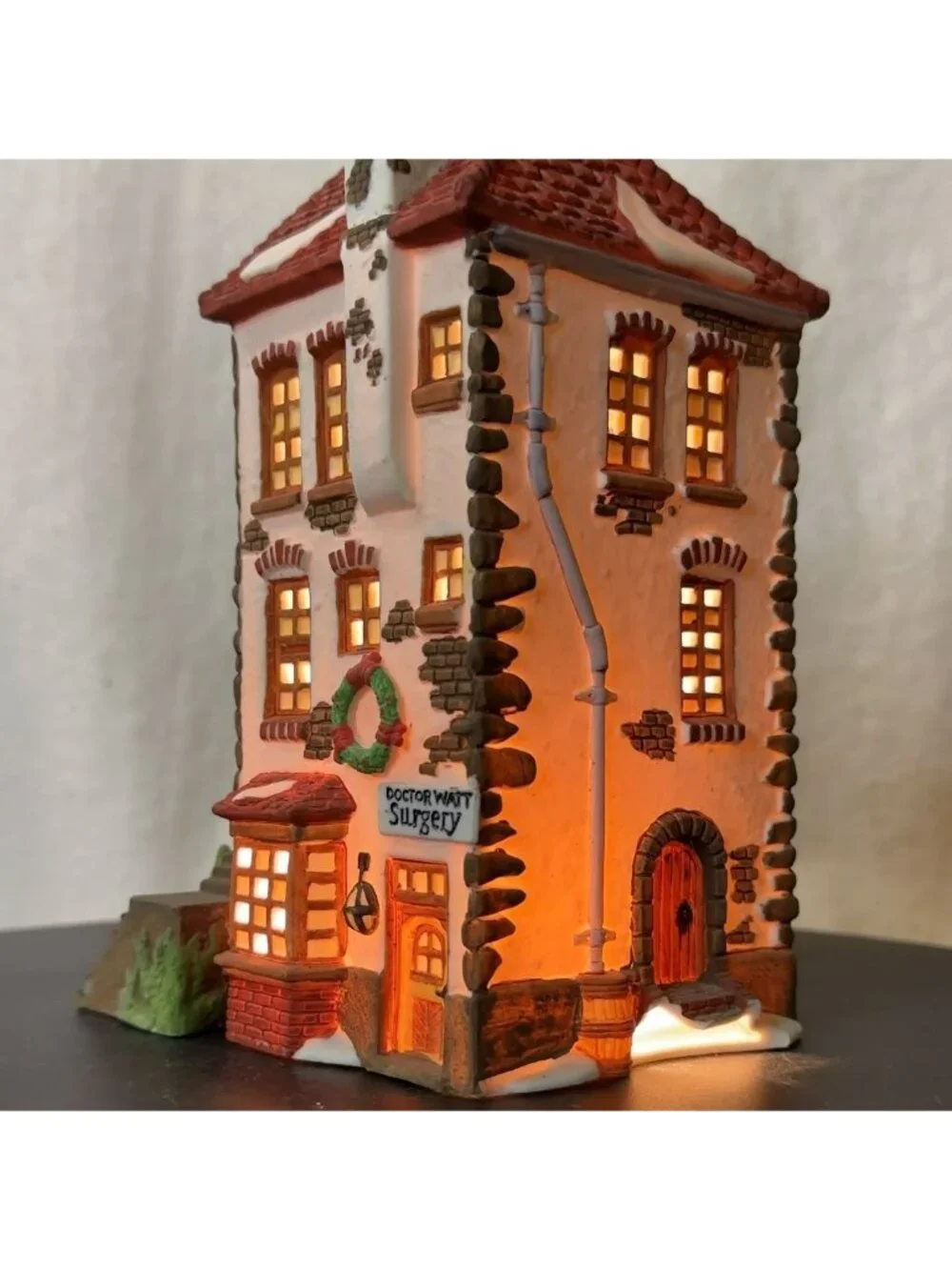Dept 56 C H Watt Physician Dickens Christmas Village Lighted  Building (no box)